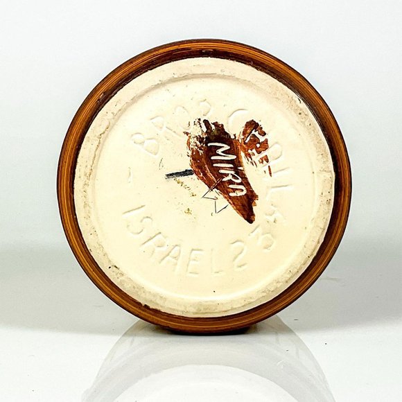 Vintage 1960's Israeli Kibbutz Pottery Signed; Mira - Picture 3 of 4